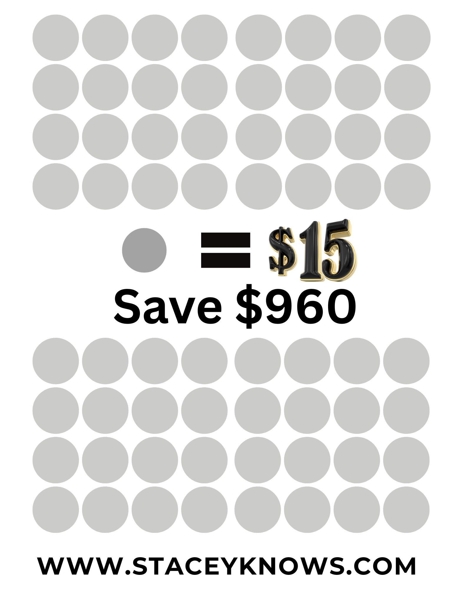 💰 Save $960 with This Easy $15 Savings Challenge (+ Free Printable!) - Stacey Knows